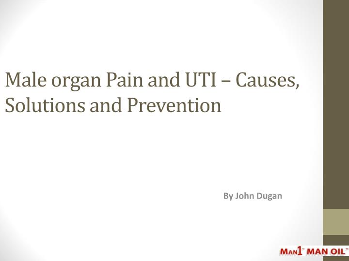male organ pain and uti causes solutions and prevention