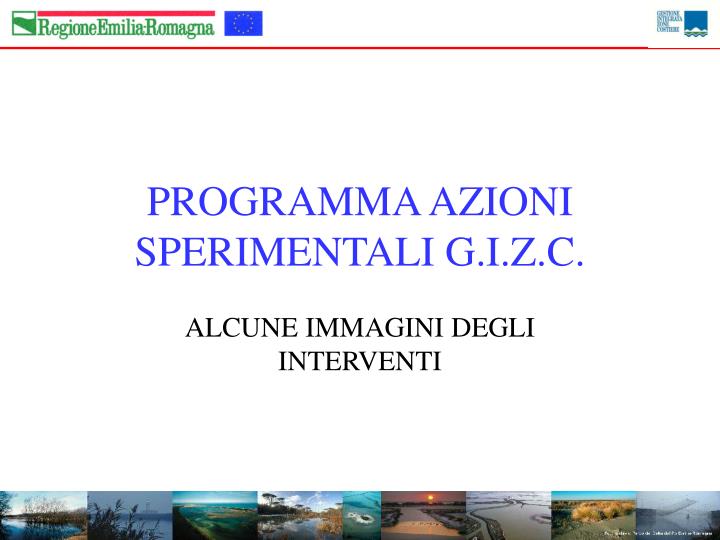 programma azioni sperimentali g i z c