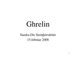 ghrelin