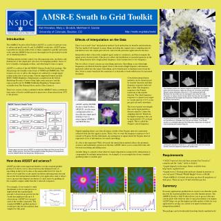 AMSR-E Swath to Grid Toolkit