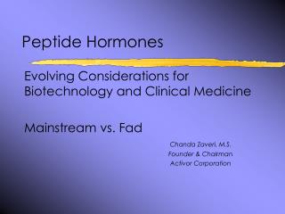 Peptide Hormones