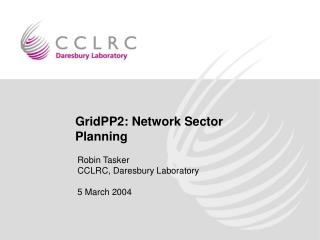 GridPP2: Network Sector Planning