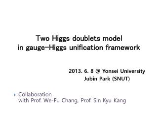 Two Higgs doublets model in gauge-Higgs unification framework