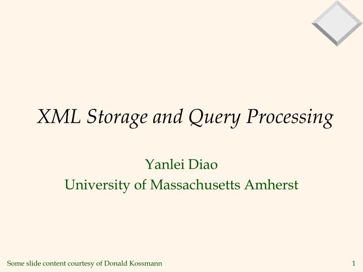 xml storage and query processing
