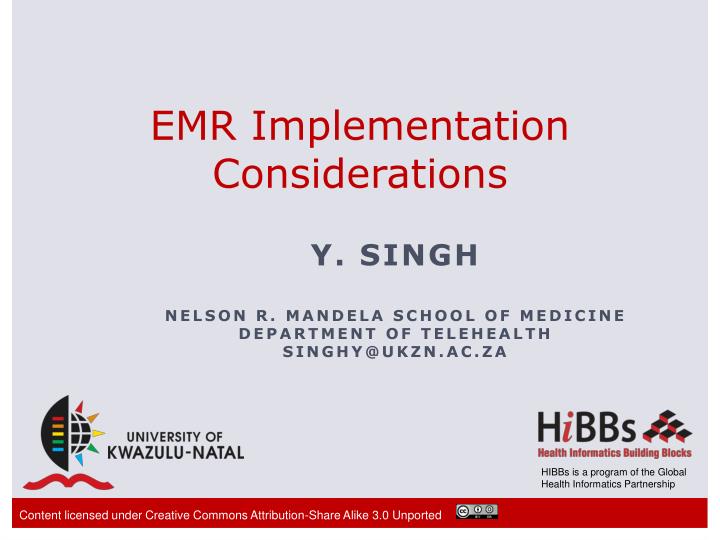 emr implementation considerations