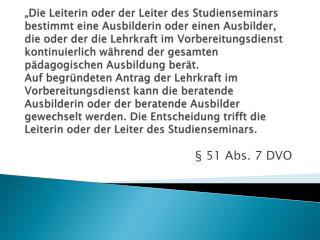 51 abs 7 dvo
