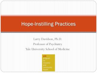 Hope-Instilling Practices