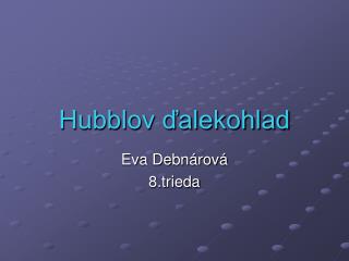 hubblov alekohlad