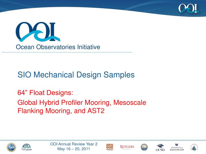 sio mechanical design samples