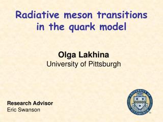 Radiative meson transitions in the quark model