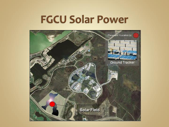 fgcu solar power