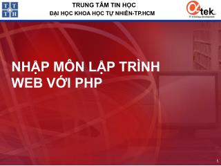 nh p m n l p tr nh web v i php