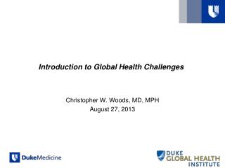 Introduction to Global Health Challenges