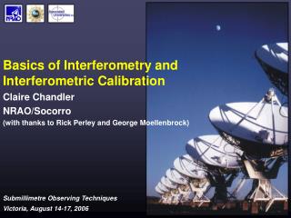 Basics of Interferometry and Interferometric Calibration