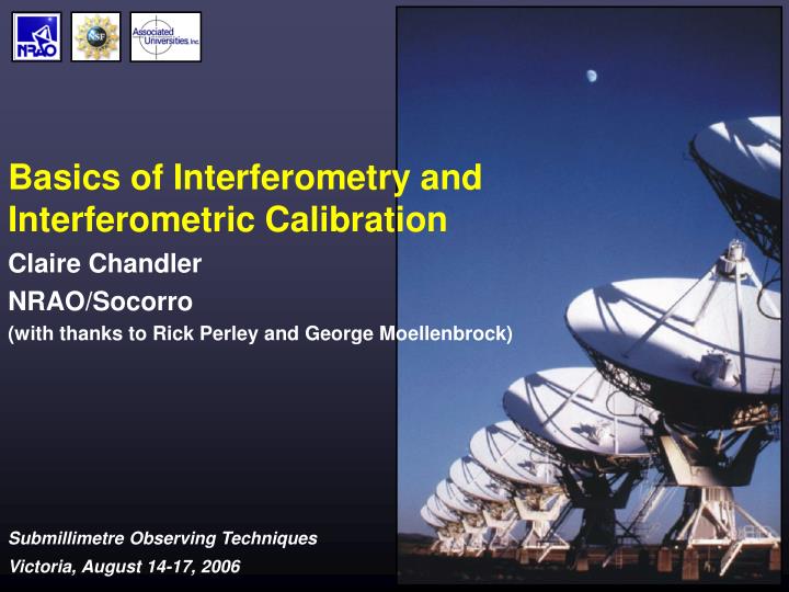 basics of interferometry and interferometric calibration