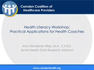 Health Literacy Workshop: Practical Applications for Health Coaches