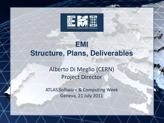 EMI Structure, Plans, Deliverables