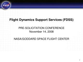 Flight Dynamics Support Services (FDSS)