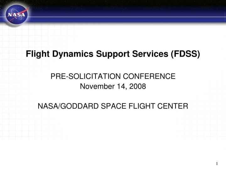 flight dynamics support services fdss