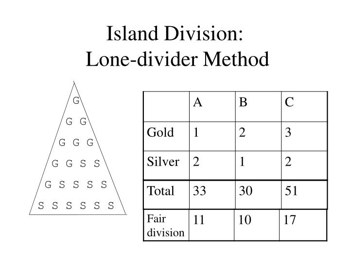 island division lone divider method