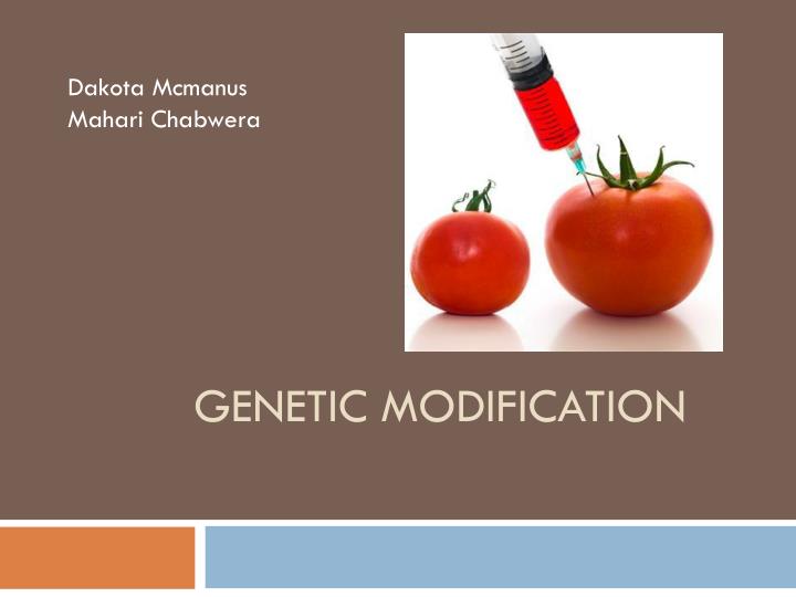 genetic modification