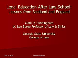 Legal Education Needed After Law School