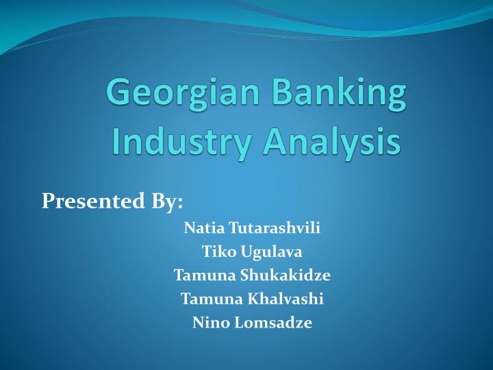 georgian banking industry analysis