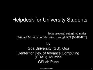 Helpdesk for University Students