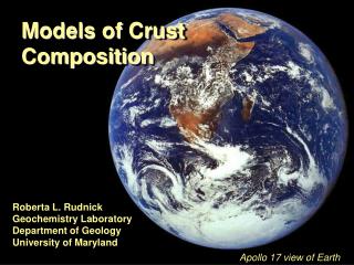 Models of Crust Composition