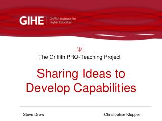 Sharing Ideas to Develop Capabilities