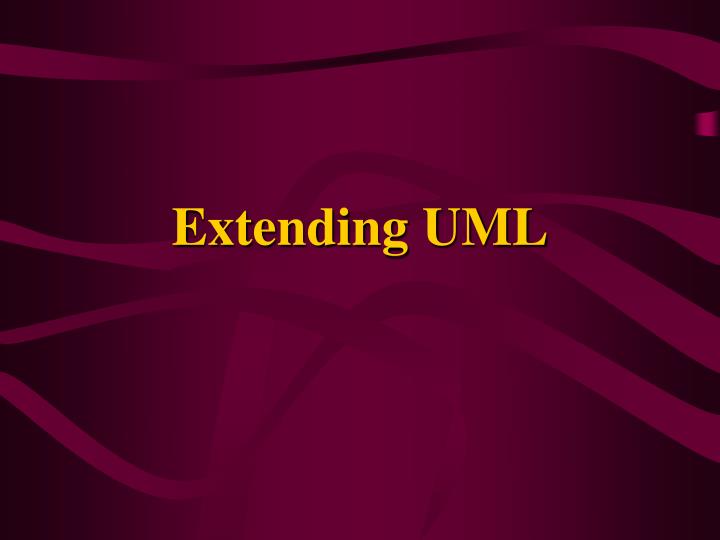 extending uml