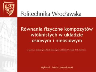 wykona jakub lewandowski