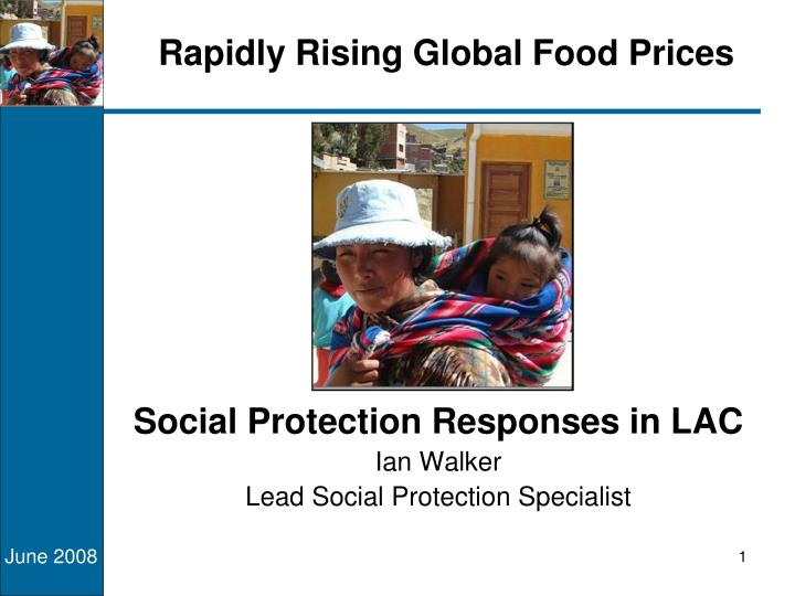 rapidly rising global food prices