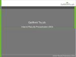 Galliford Try PLC 2004 Interim Results Presentation Overview - slide 1