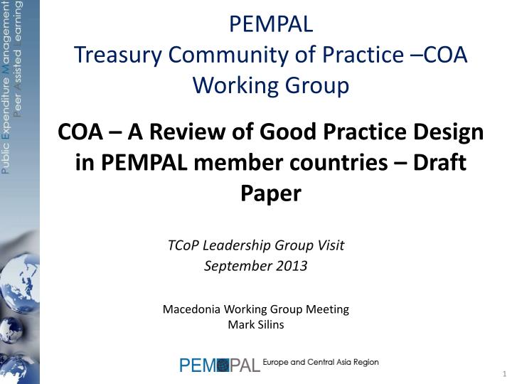 coa a review of good practice design in pempal member countries draft paper