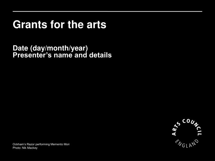 grants for the arts