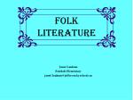 Folk Literature - slide 1