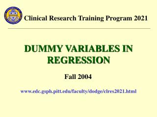 Clinical Research Training Program 2021