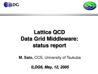 Lattice QCD Data Grid Middleware: status report