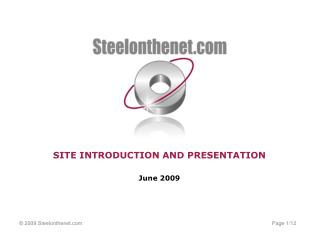 SITE INTRODUCTION AND PRESENTATION