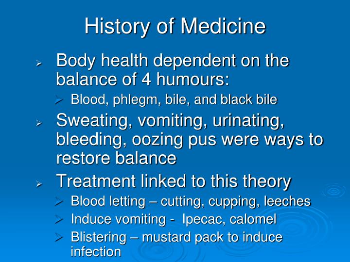 history of medicine