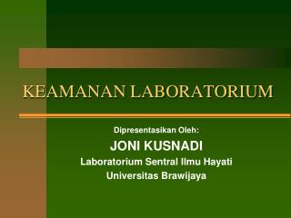 keamanan laboratorium