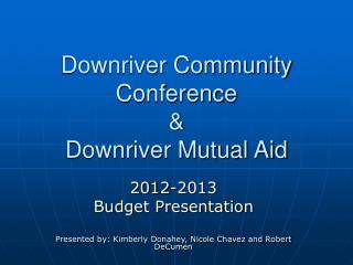 Downriver Community Conference &amp; Downriver Mutual Aid