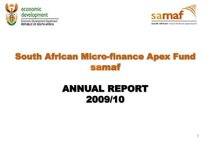 south african micro finance apex fund sa maf annual report 2009 10