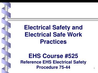 Why Electrical Training?