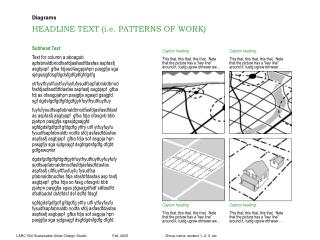 HEADLINE TEXT (i.e. PATTERNS OF WORK)