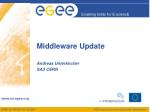 Update on Middleware Migration to SL5: Key Releases and Upcoming Changes at CERN - slide 1