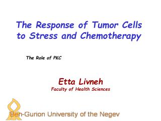 The Response of Tumor Cells to Stress and Chemotherapy