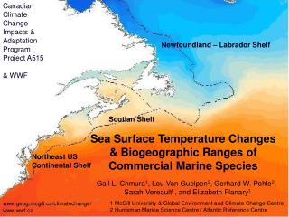Sea Surface Temperature Changes &amp; Biogeographic Ranges of Commercial Marine Species