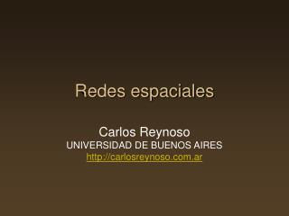 redes espaciales